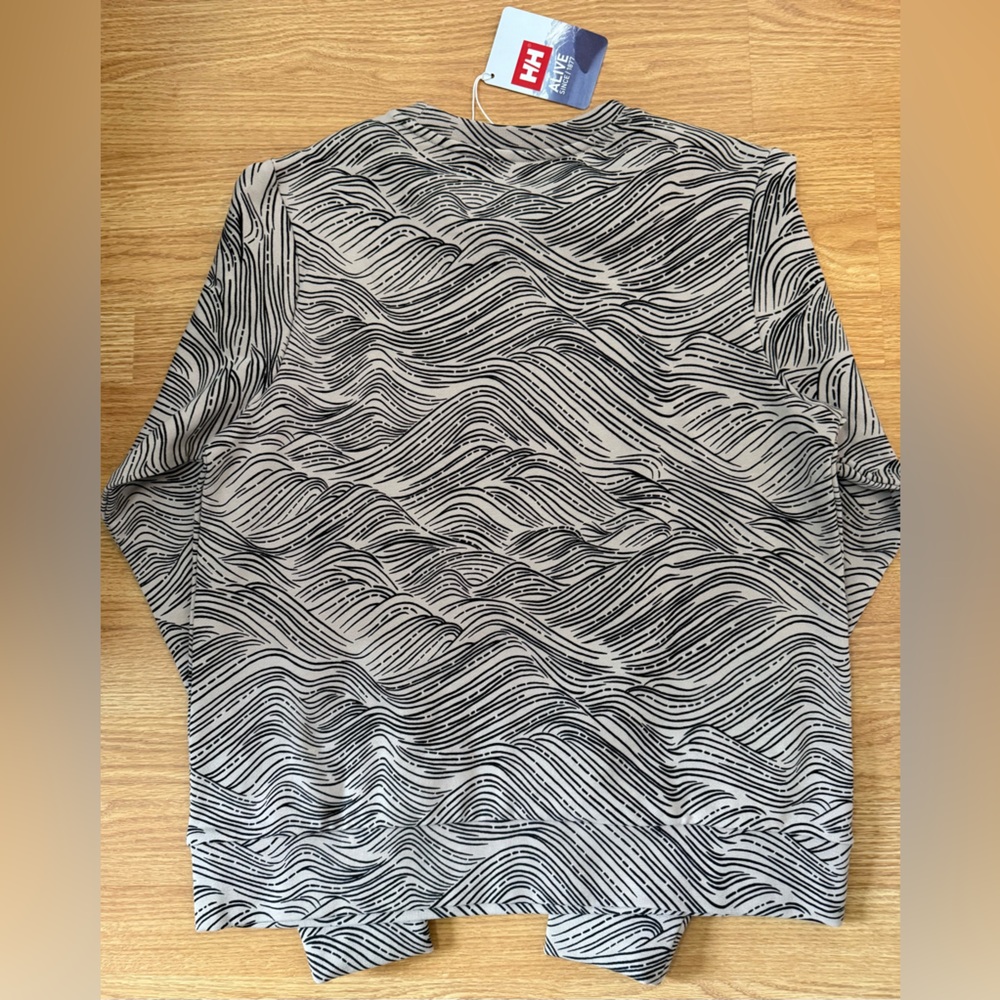 Helly Hansen Monochrome Wave Pattern Sweatshirt N… - image 2